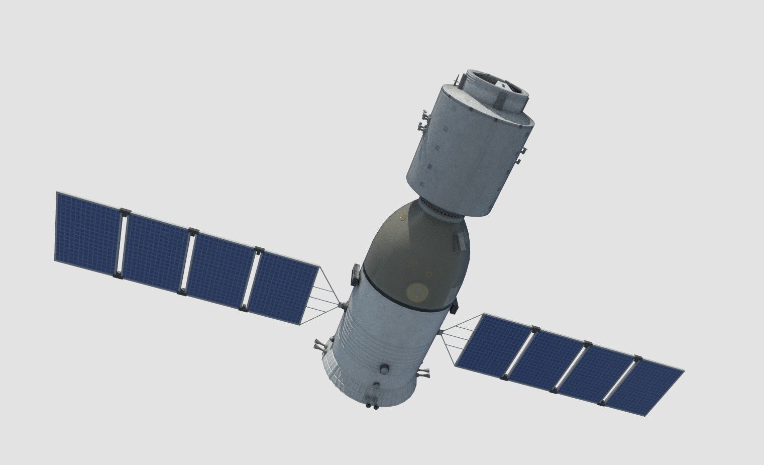 china shenzhou13 spaceship Low-poly 3D model_4