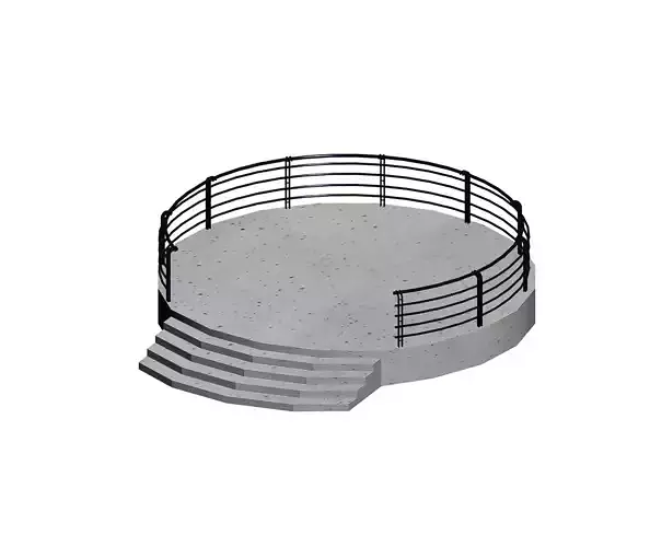Viewing Platform Low-poly 3D model