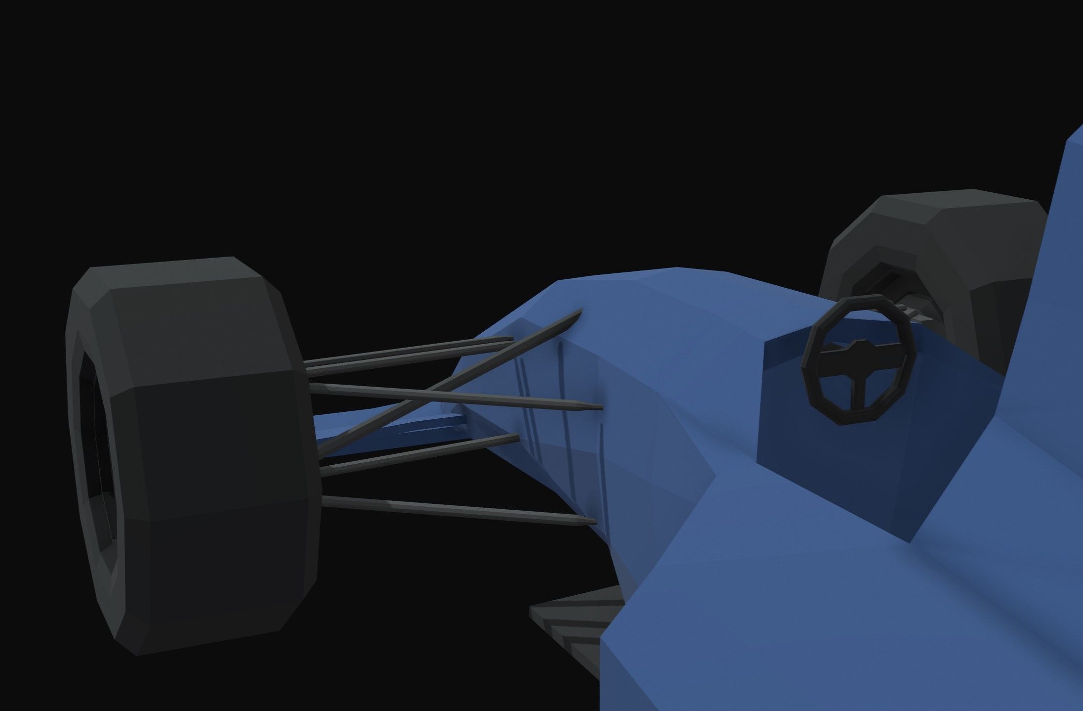 FW16 Formula 1 Low Poly Low-poly 3D model_4