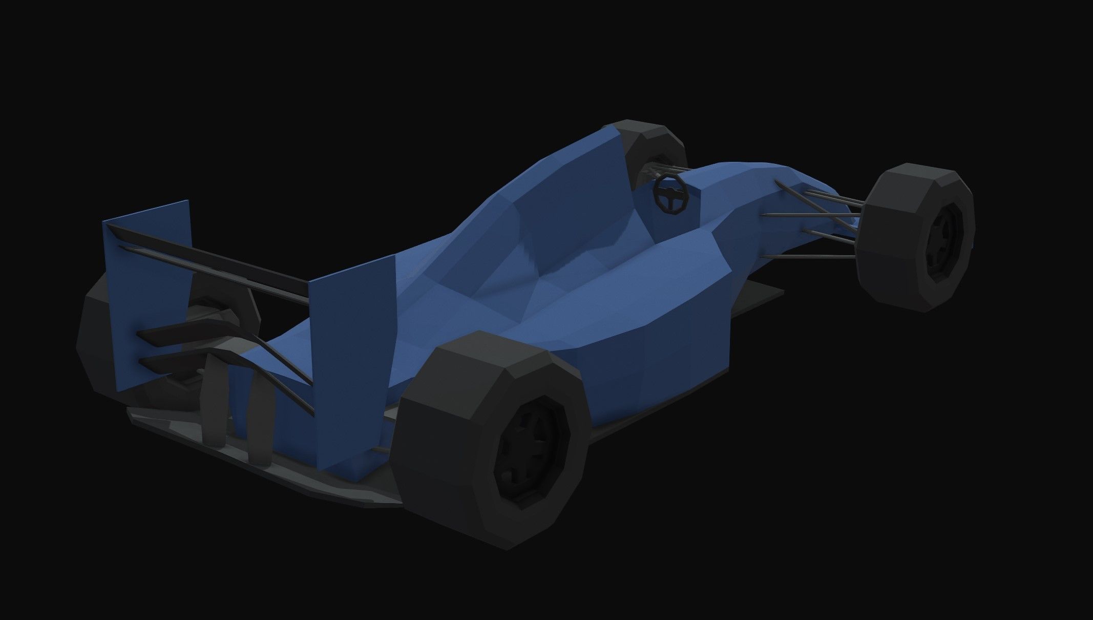 FW16 Formula 1 Low Poly Low-poly 3D model_1