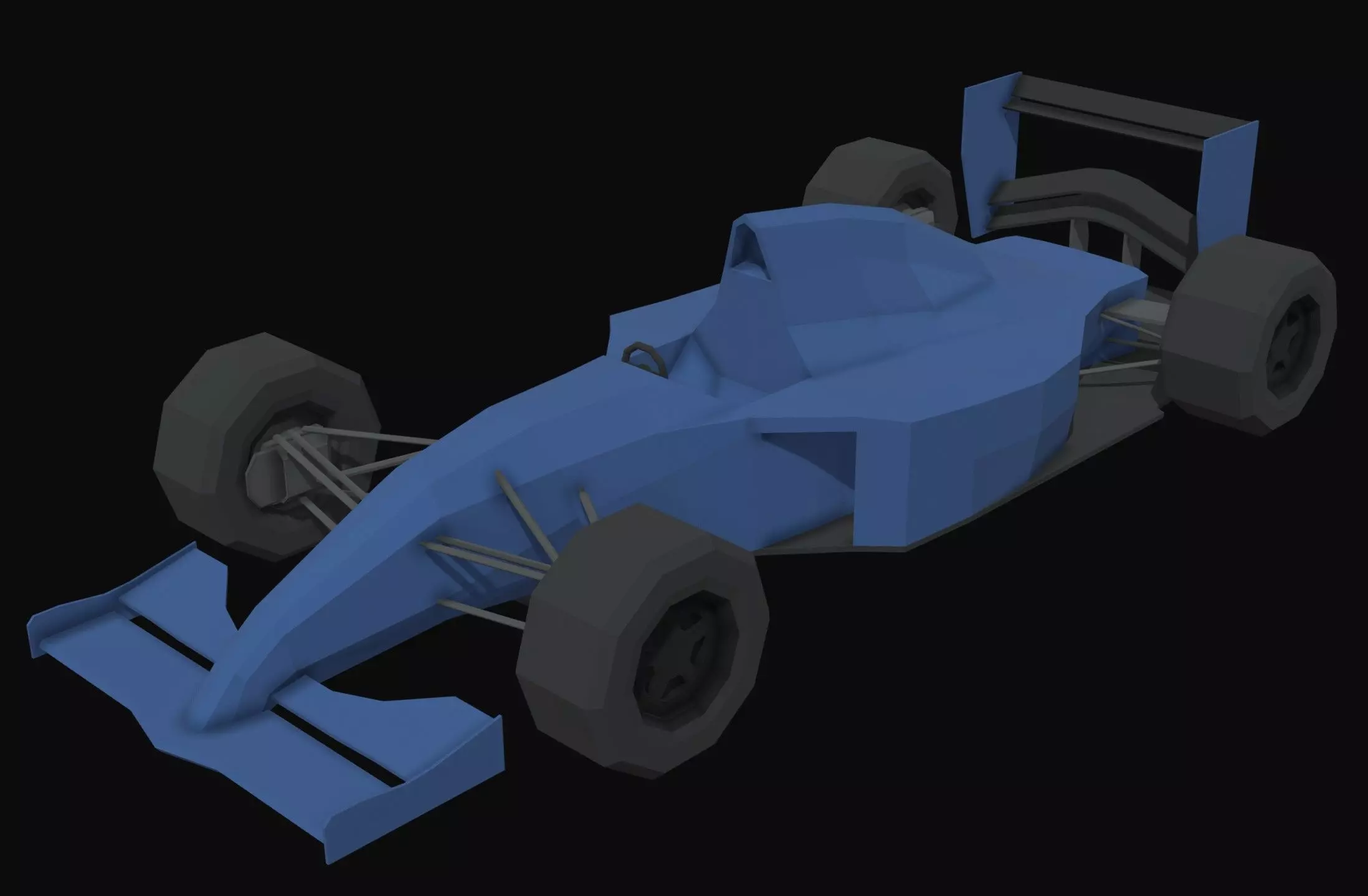 FW16 Formula 1 Low Poly Low-poly 3D model_0