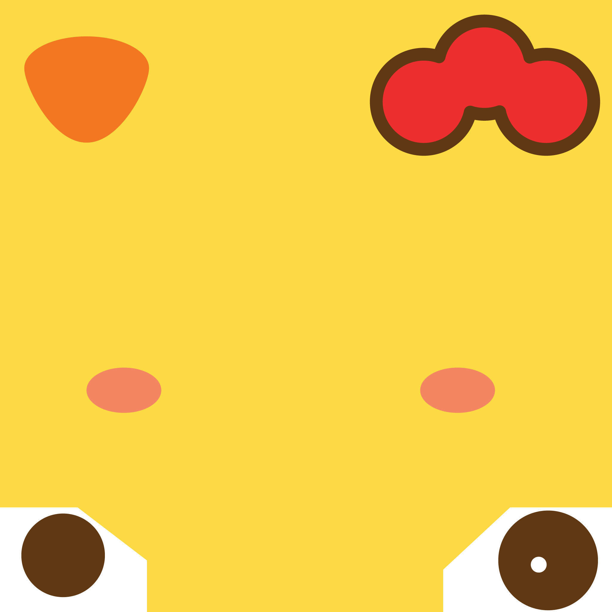 Animal Head Cartoon 3D Low-poly 3D model_17