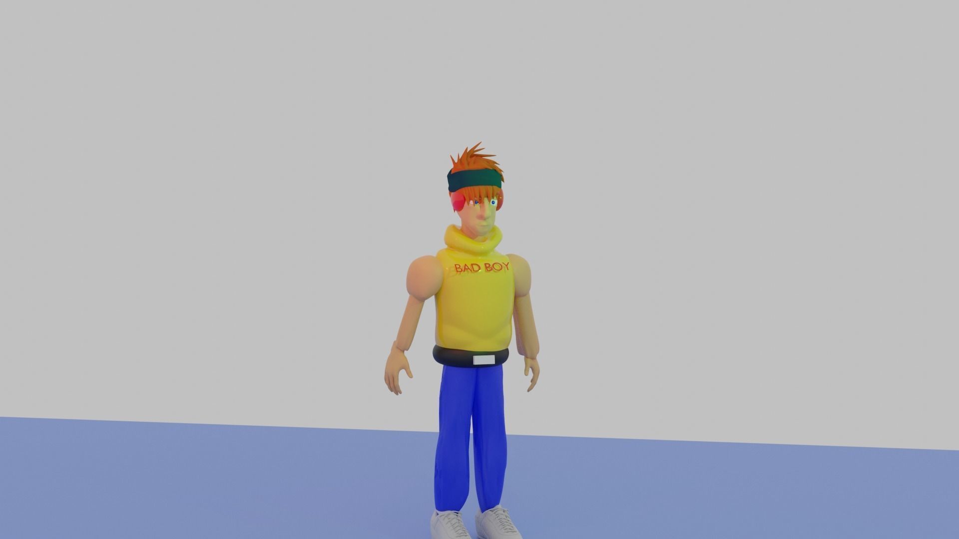 Sculpting character Free low-poly 3D model_5