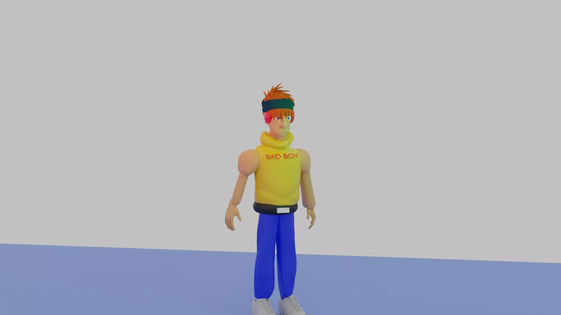 Sculpting character Free low-poly 3D model_0