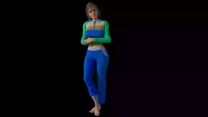 Ana - Female Character with Rig