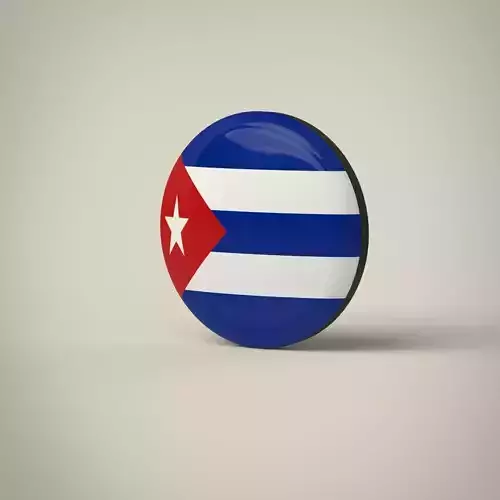 Cuba Badge Low-poly 3D model