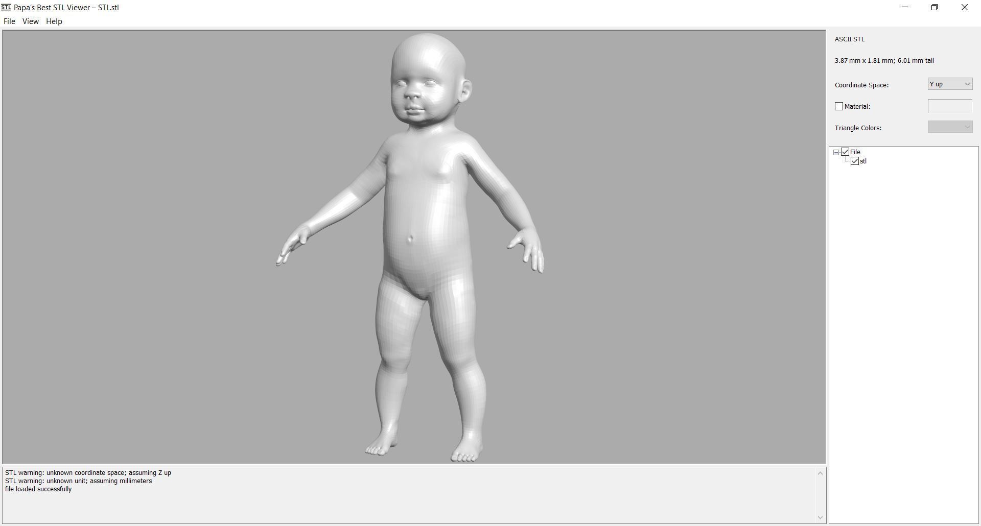 Character 03 - Baby 1 year old African High and Low-poly Low-poly 3D model_2