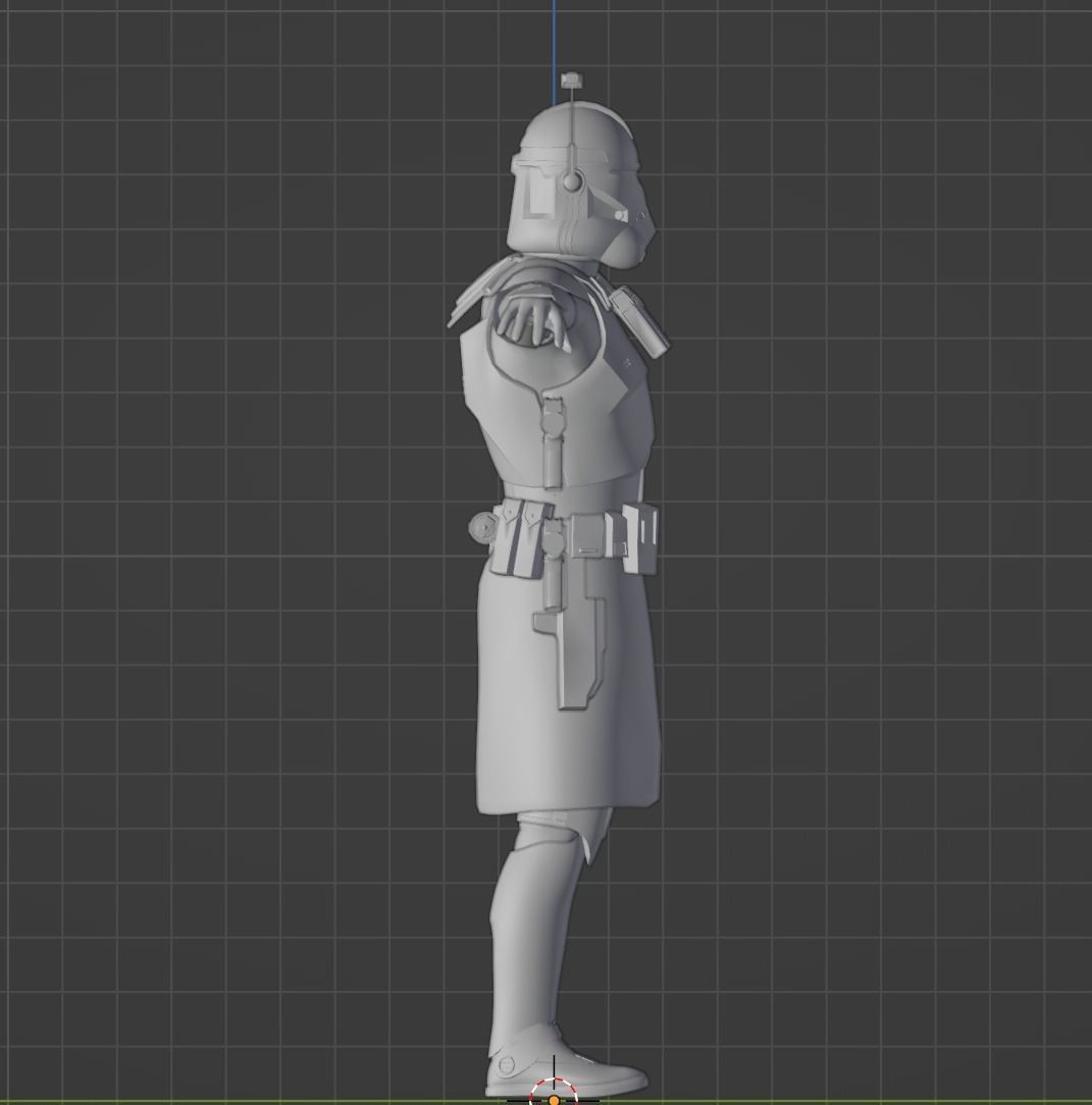 Captain Rex Live Action 3D Model Animation Ready Low-poly 3D model_11