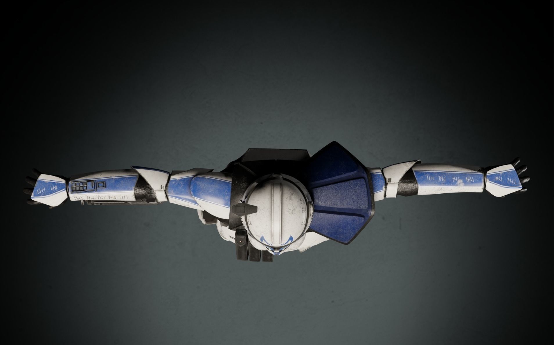 Captain Rex Live Action 3D Model Animation Ready Low-poly 3D model_5