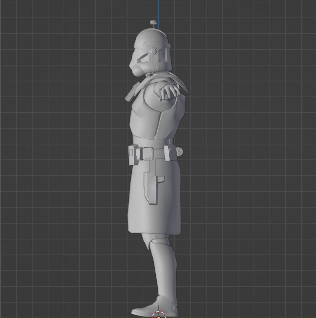 Captain Rex Live Action 3D Model Animation Ready Low-poly 3D model_9