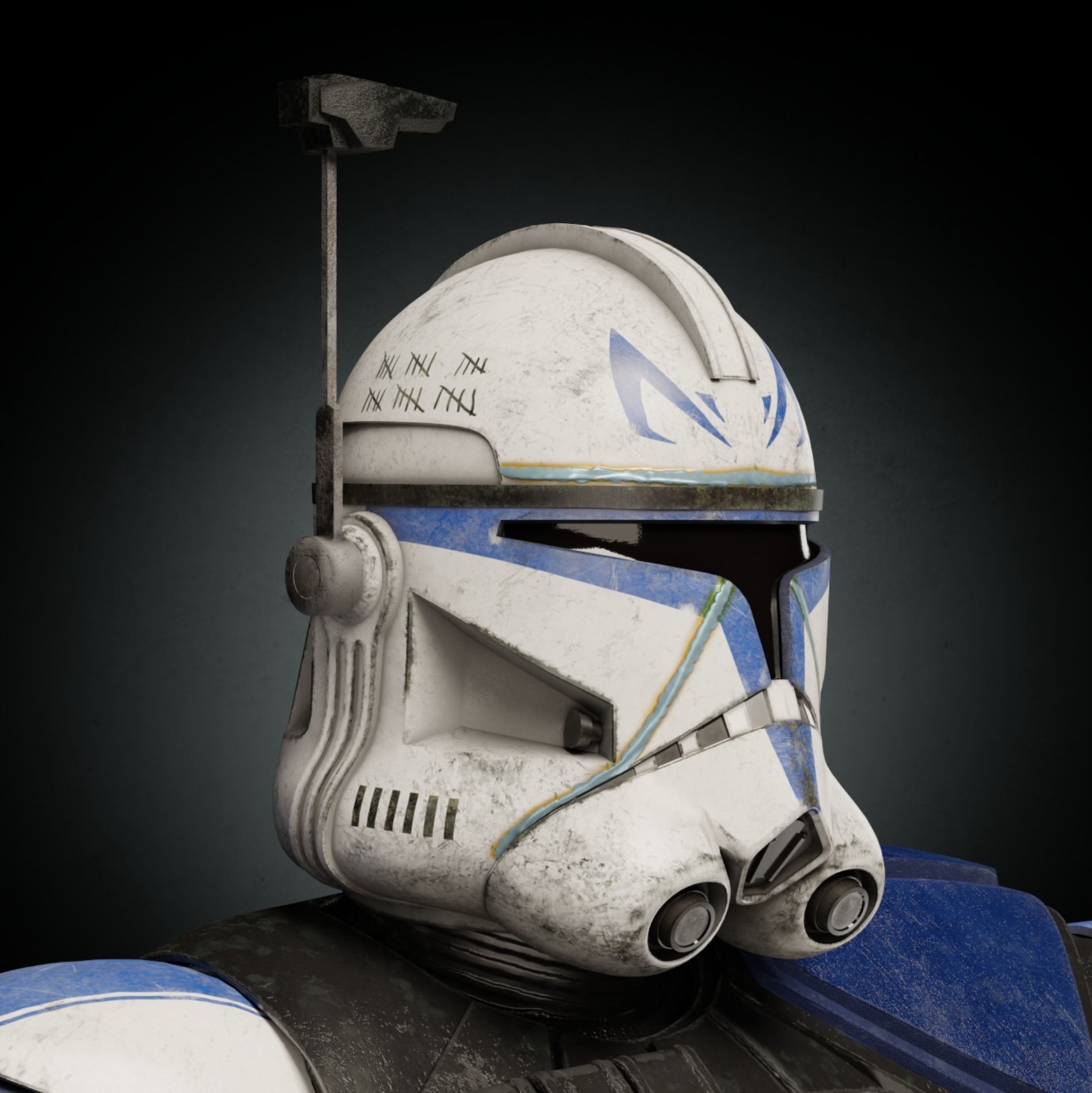 Captain Rex Live Action 3D Model Animation Ready Low-poly 3D model_6