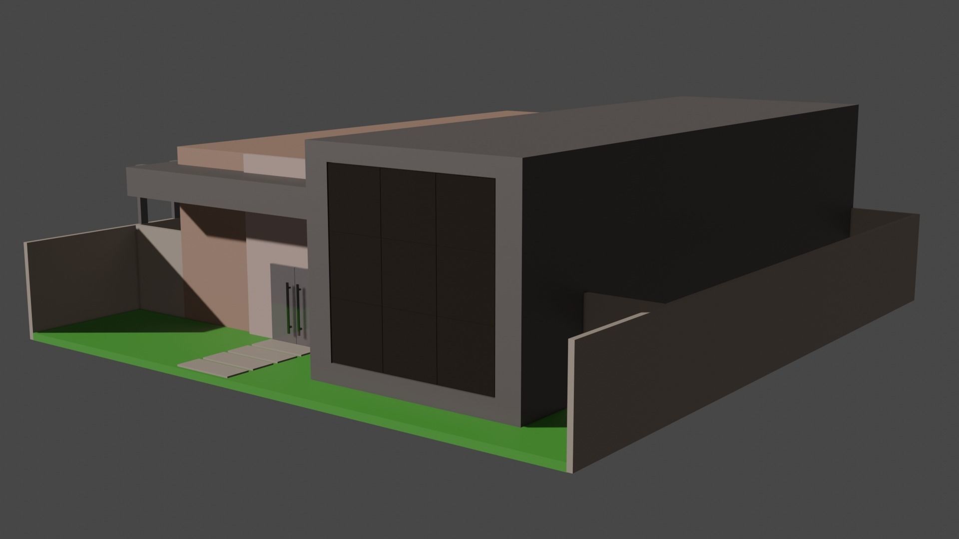 Medical Clinic Low-poly 3D model_1