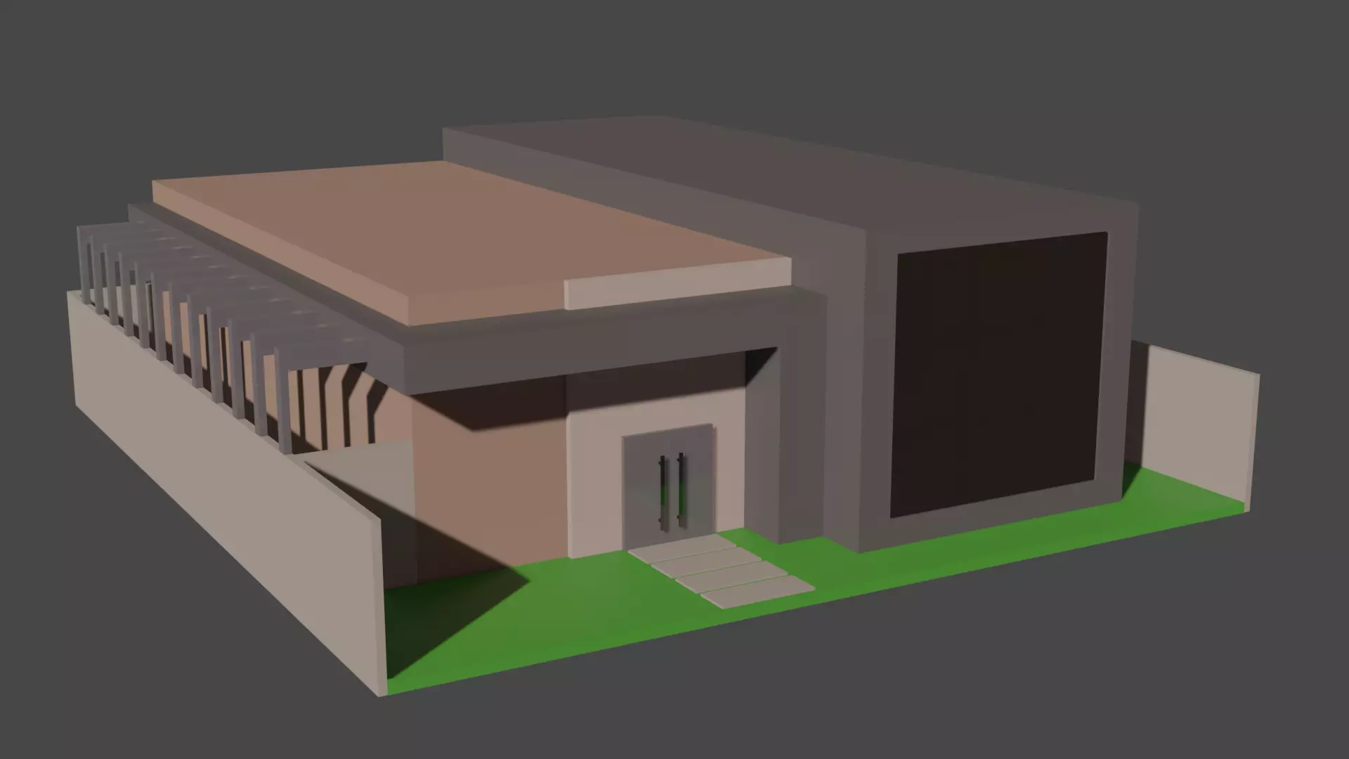 Medical Clinic Low-poly 3D model_0