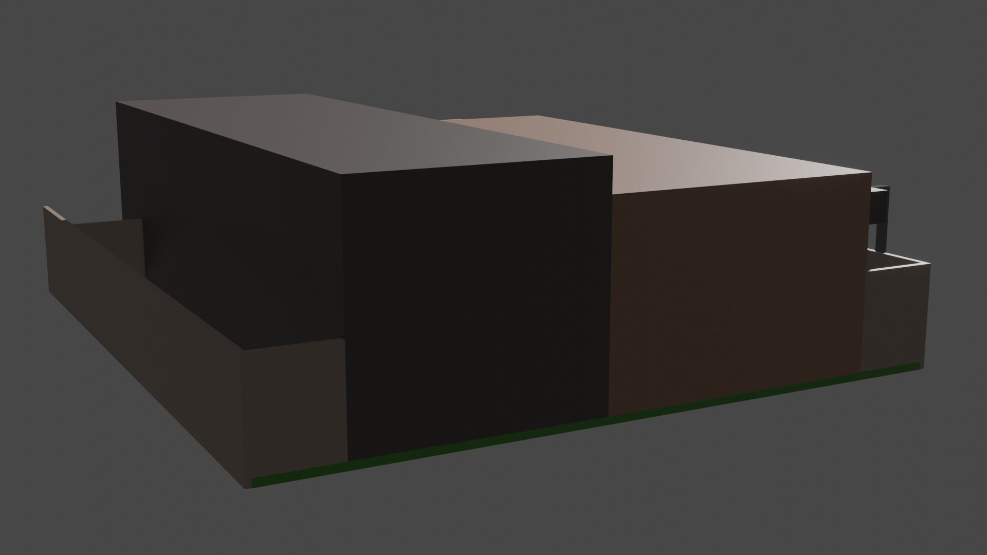 Medical Clinic Low-poly 3D model_2