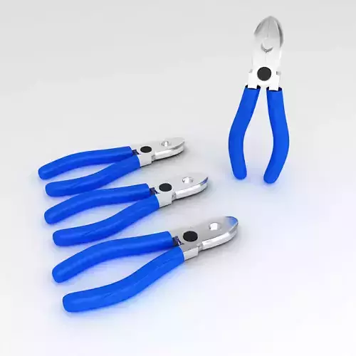 Plier 3d model four pliers
