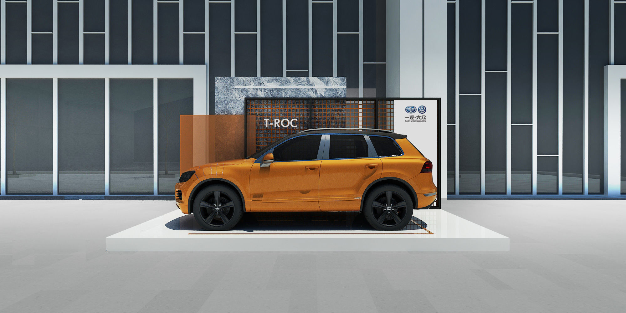  volkswagen booth  3D model_2