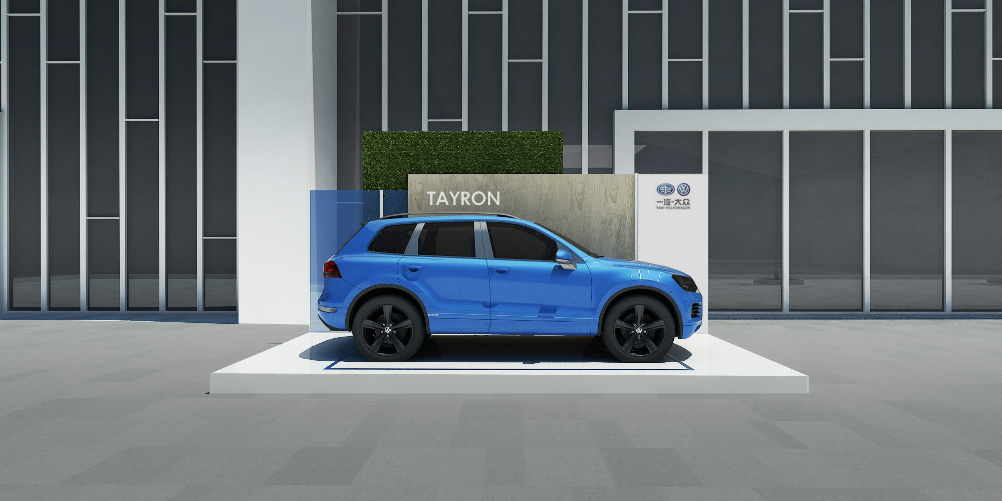  volkswagen booth  3D model_3
