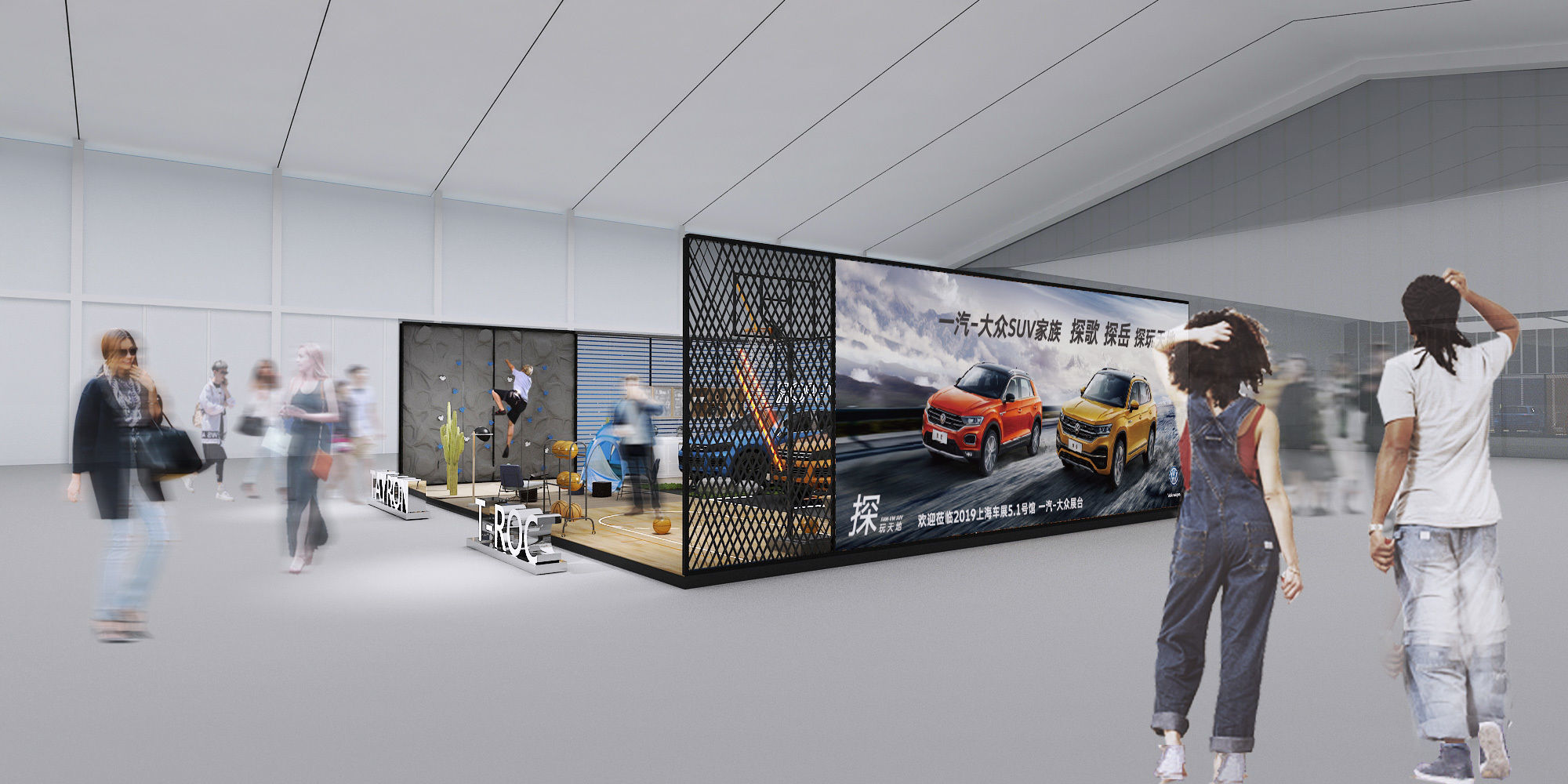  volkswagen booth  3D model_1