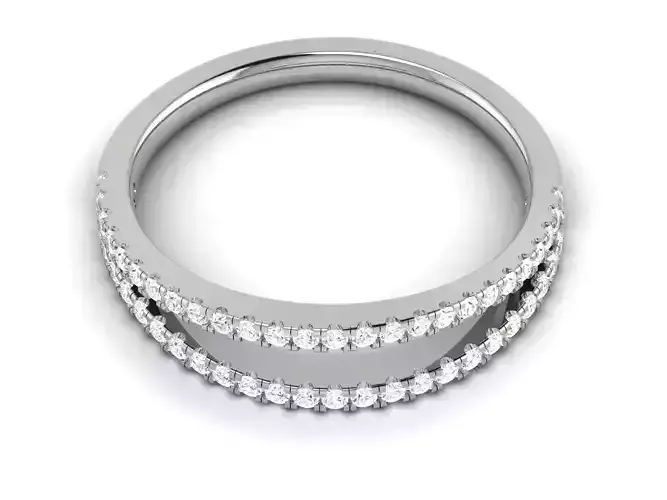 Solitaire Women Ring 3dm STL OBJ FBX Render Detail