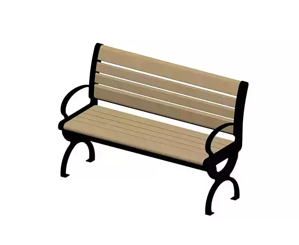 Bench wall shelf with stripes