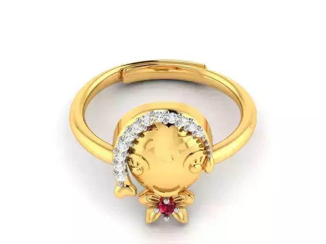 Women Ring 3dm STL OBJ FBX Render Details