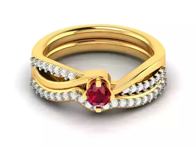 Women Ring 3dm STL OBJ FBX Render Details