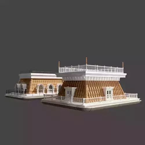Mansard Roof 3 3D model