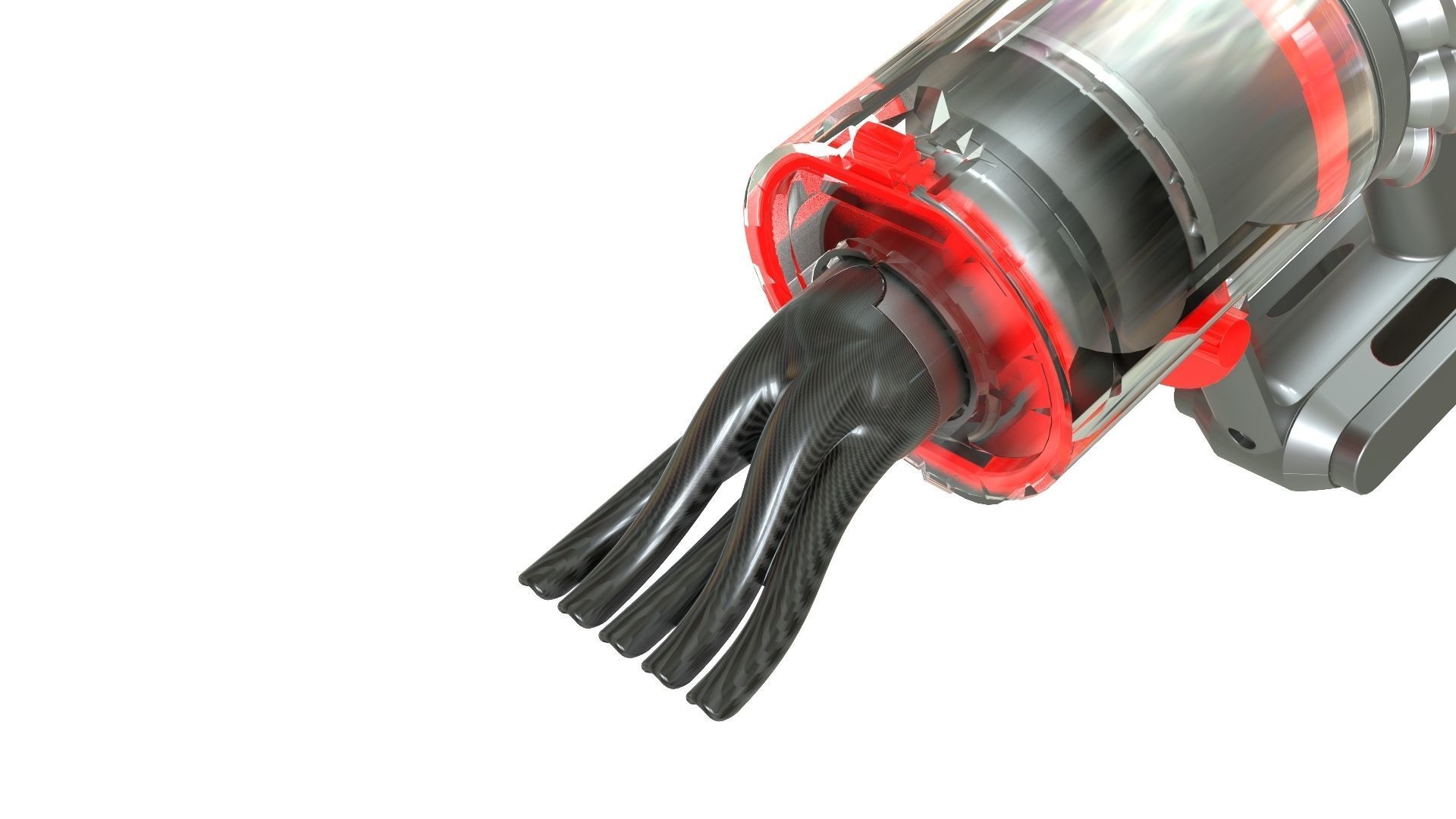 Dyson attachment  Octopus 3D print model_4