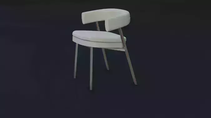 nona chair 3d model render Eevee