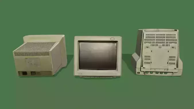 3D Scan Old Monitor 01