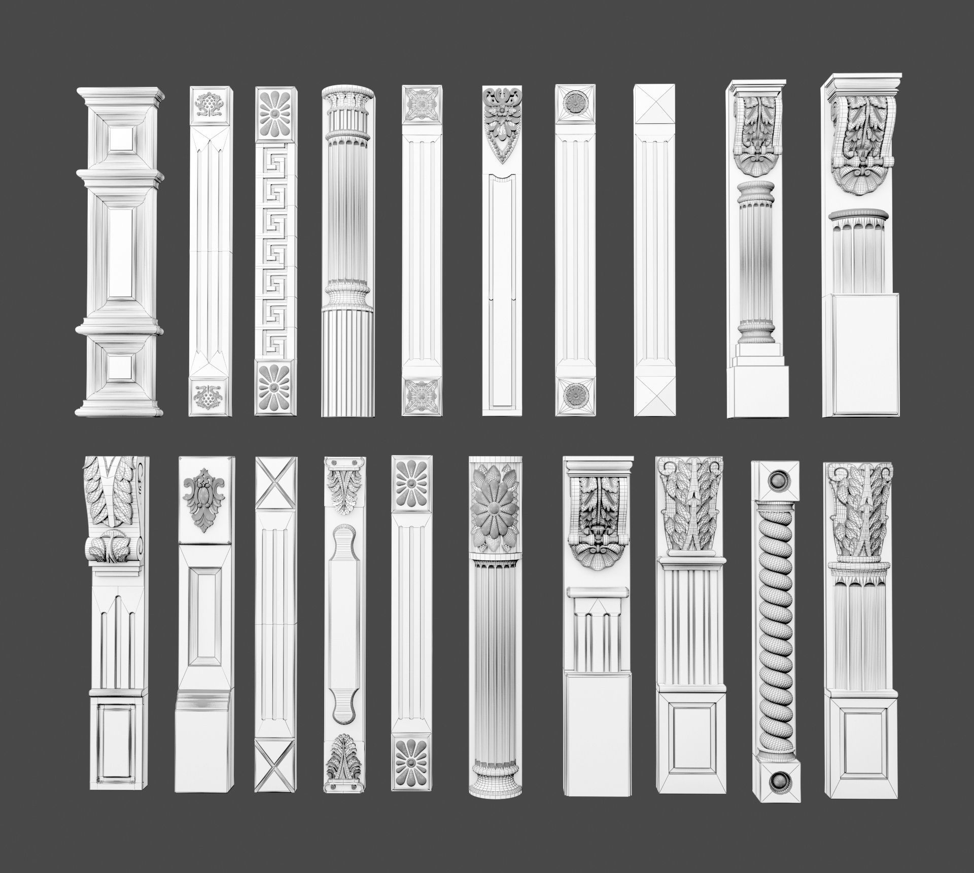 Wood Decor 3D model_6