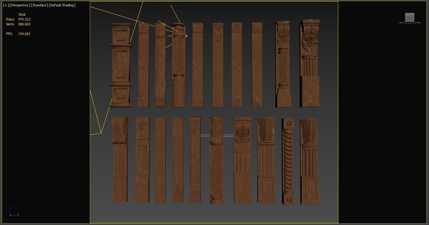 Wood Decor 3D model_8