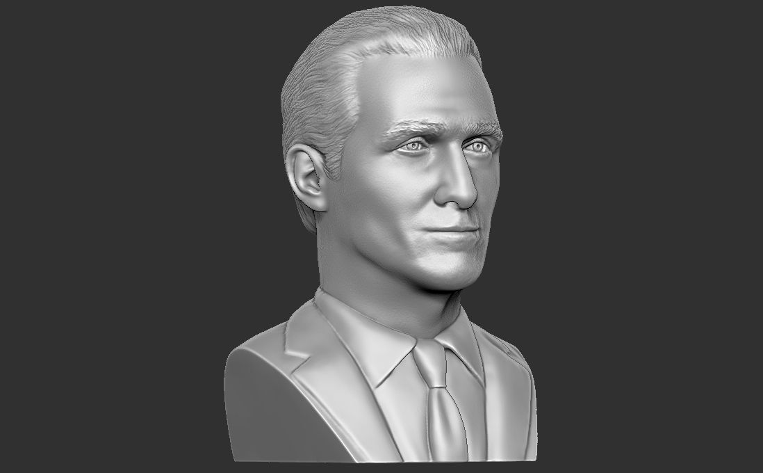Matthew McConaughey bust for 3D printing 3D print model_9