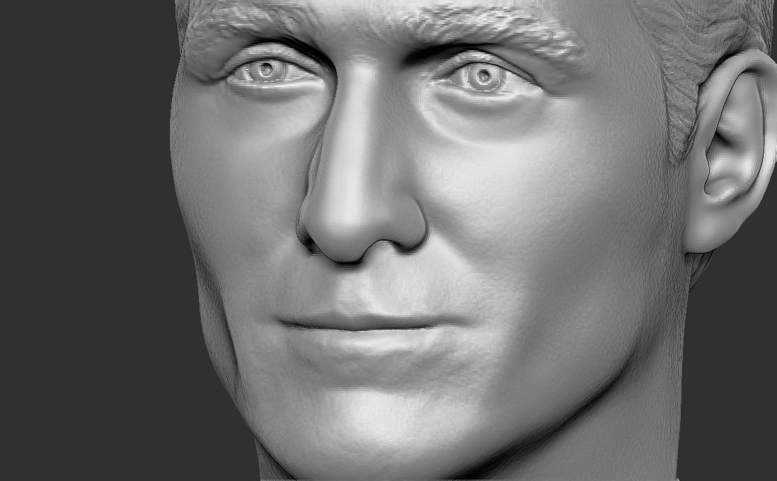 Matthew McConaughey bust for 3D printing 3D print model_14