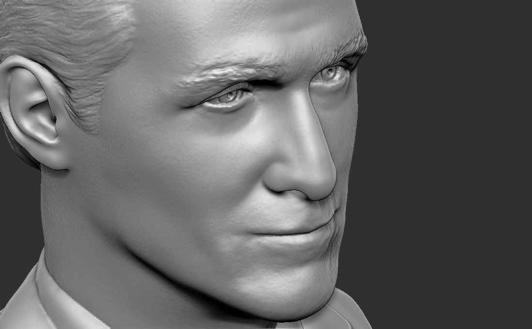 Matthew McConaughey bust for 3D printing 3D print model_16