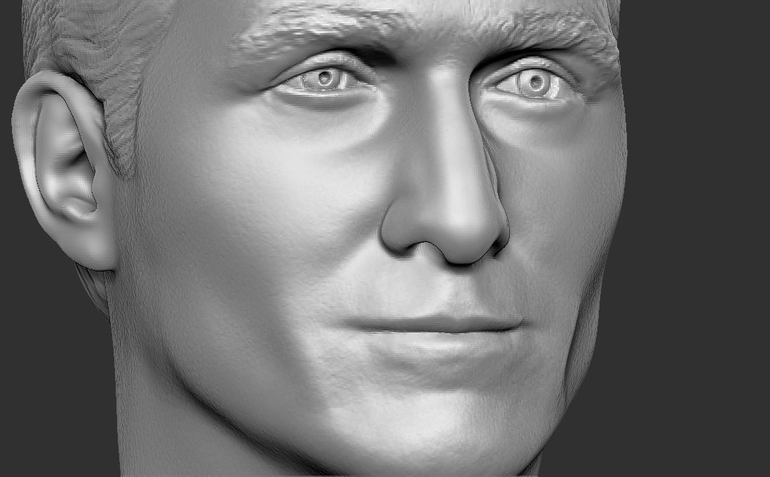 Matthew McConaughey bust for 3D printing 3D print model_13