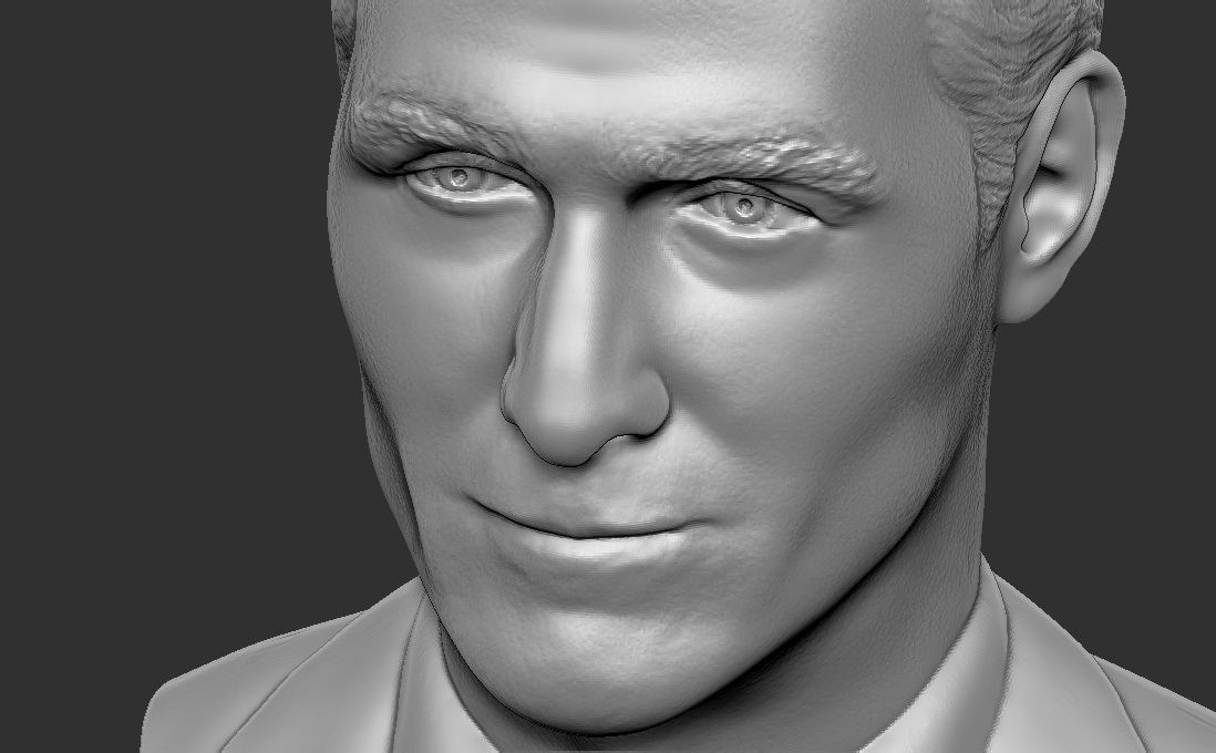 Matthew McConaughey bust for 3D printing 3D print model_15