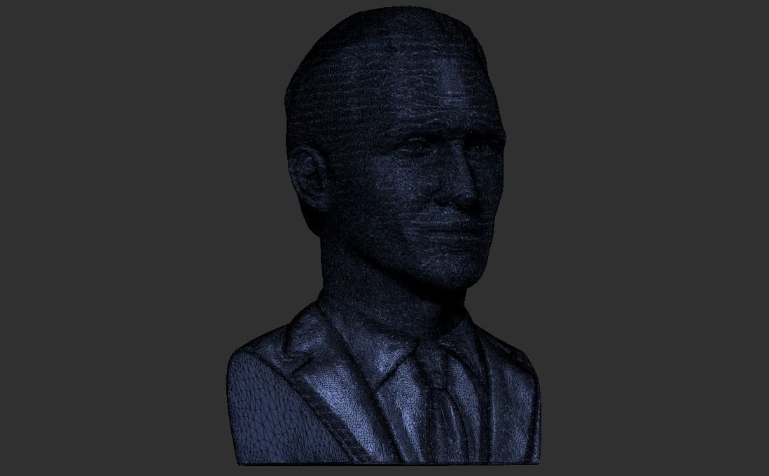 Matthew McConaughey bust for 3D printing 3D print model_24
