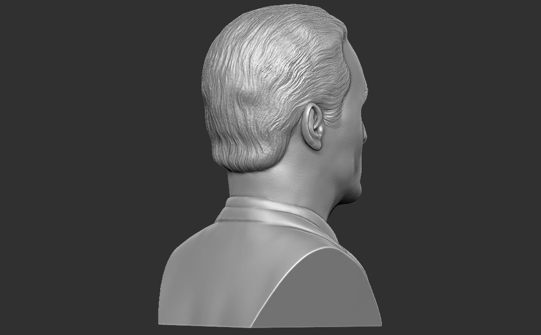 Matthew McConaughey bust for 3D printing 3D print model_7