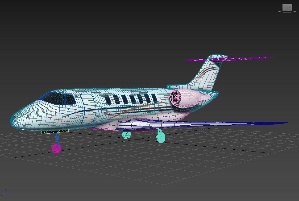 Hawker 4000 3D model_13