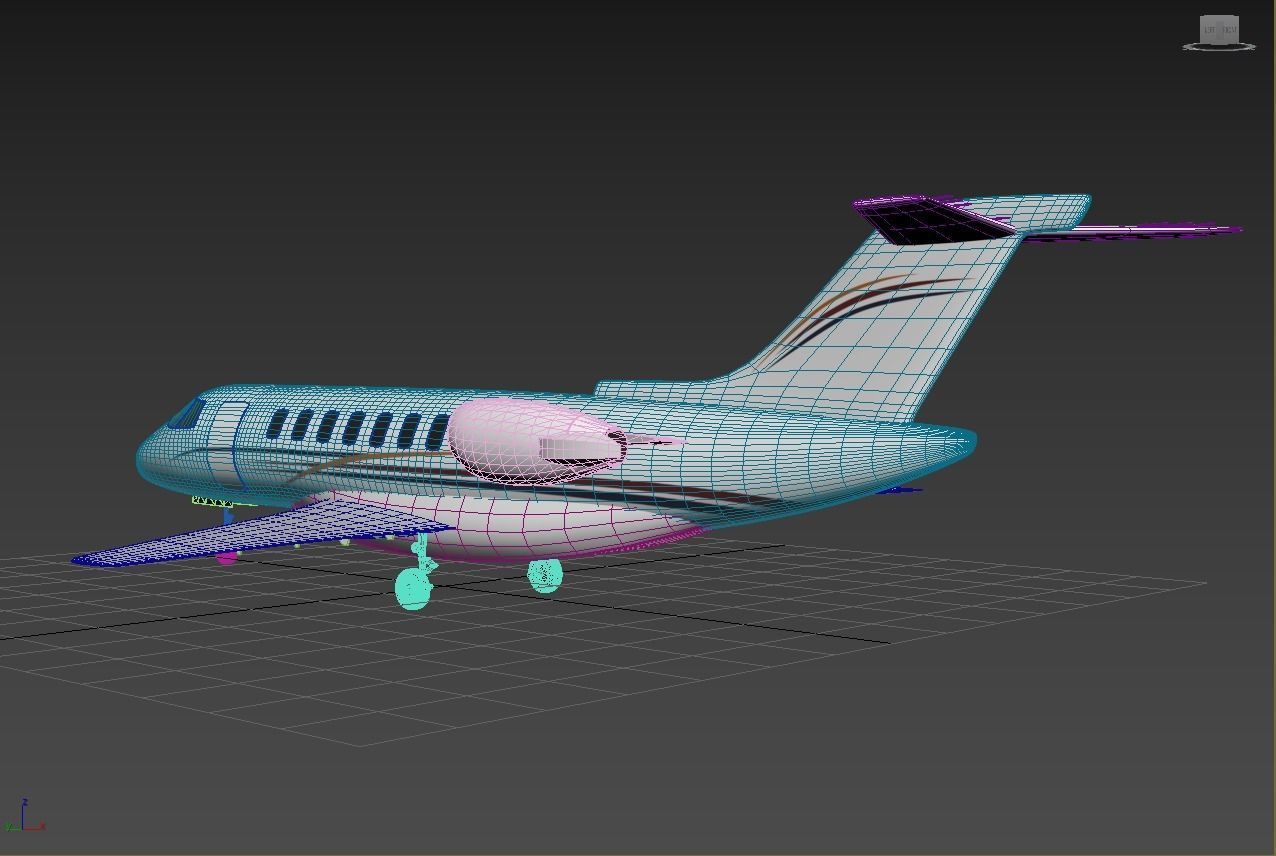 Hawker 4000 3D model_15