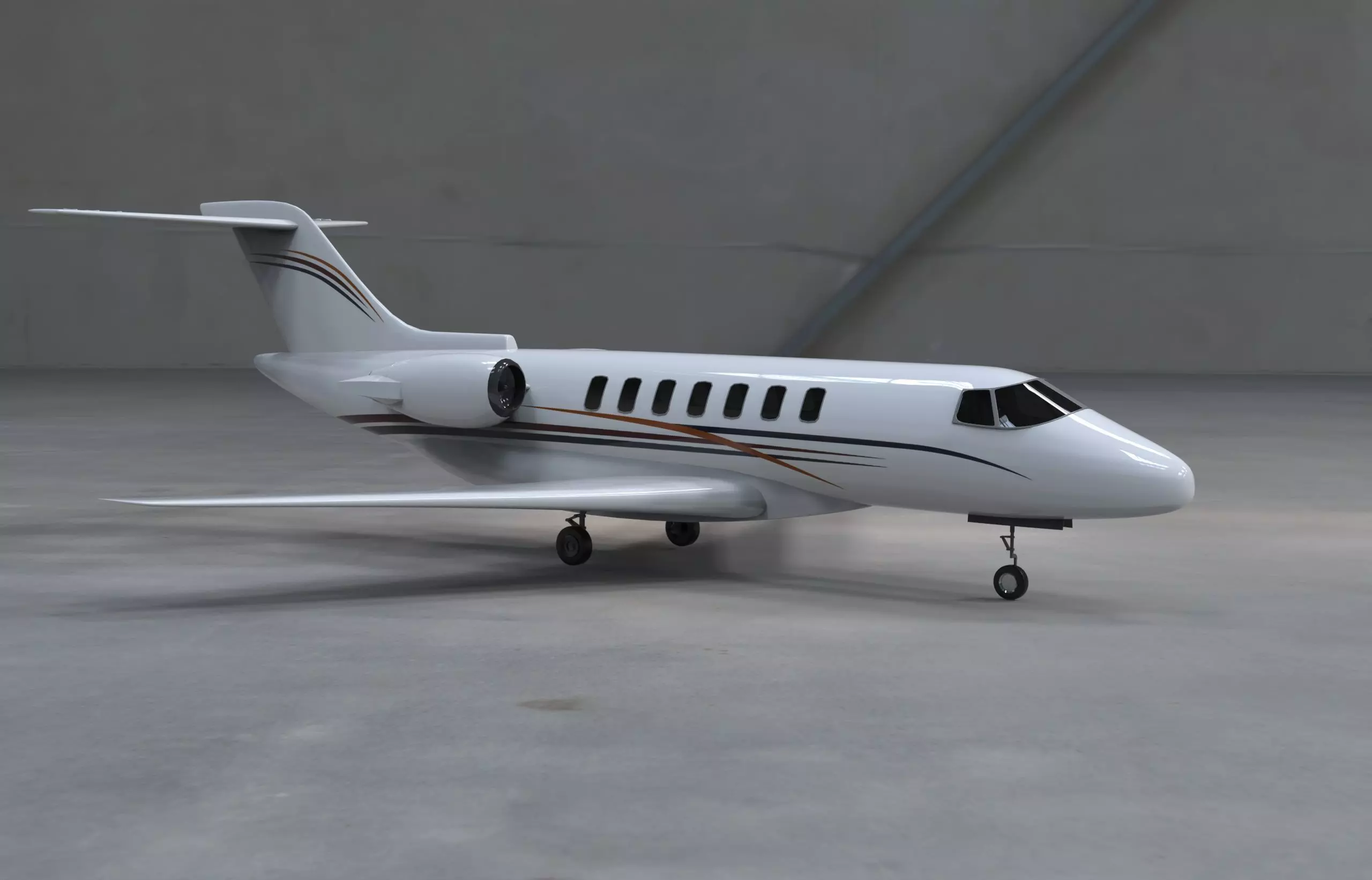 Hawker 4000 3D model_0