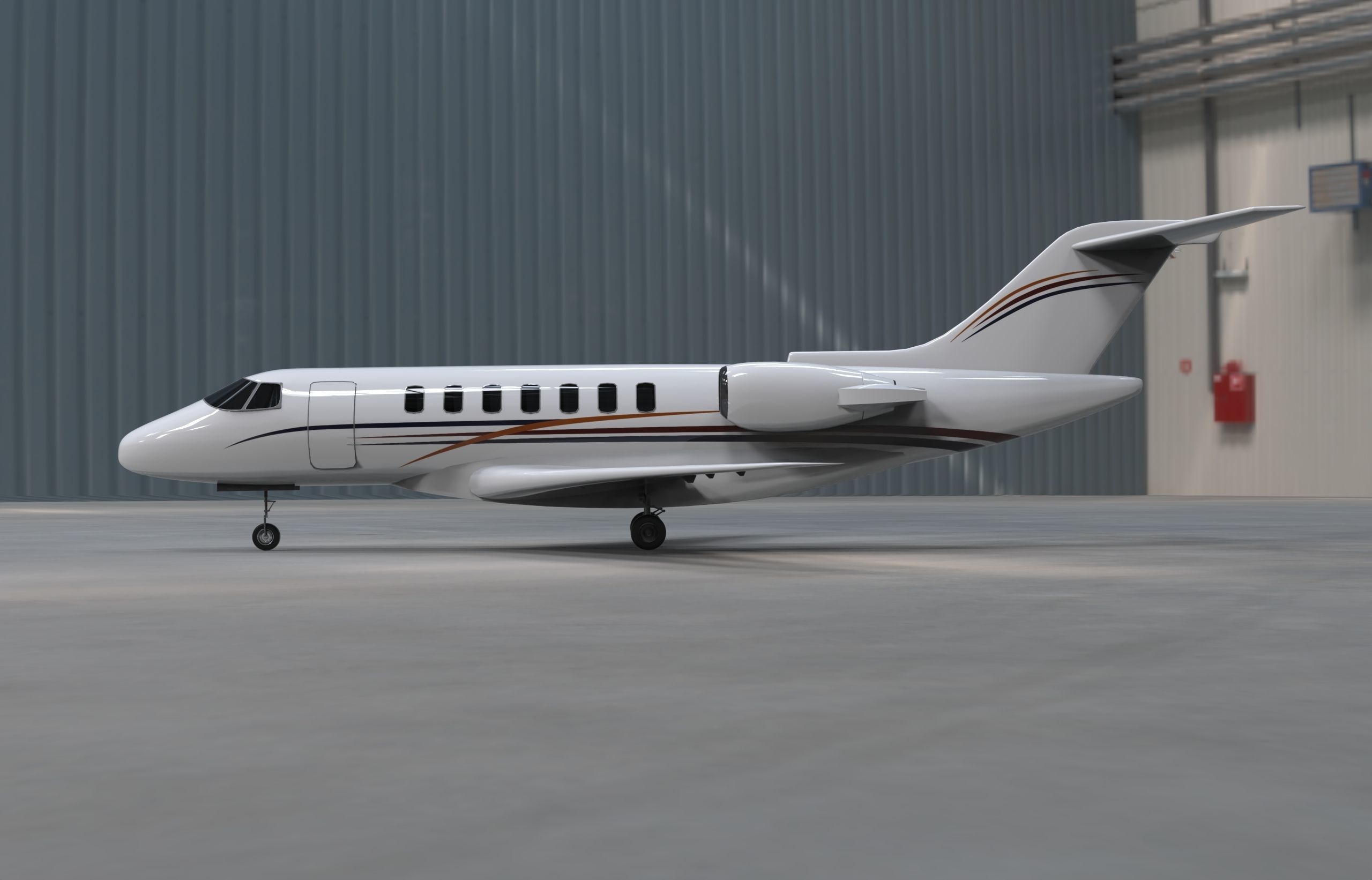 Hawker 4000 3D model_4