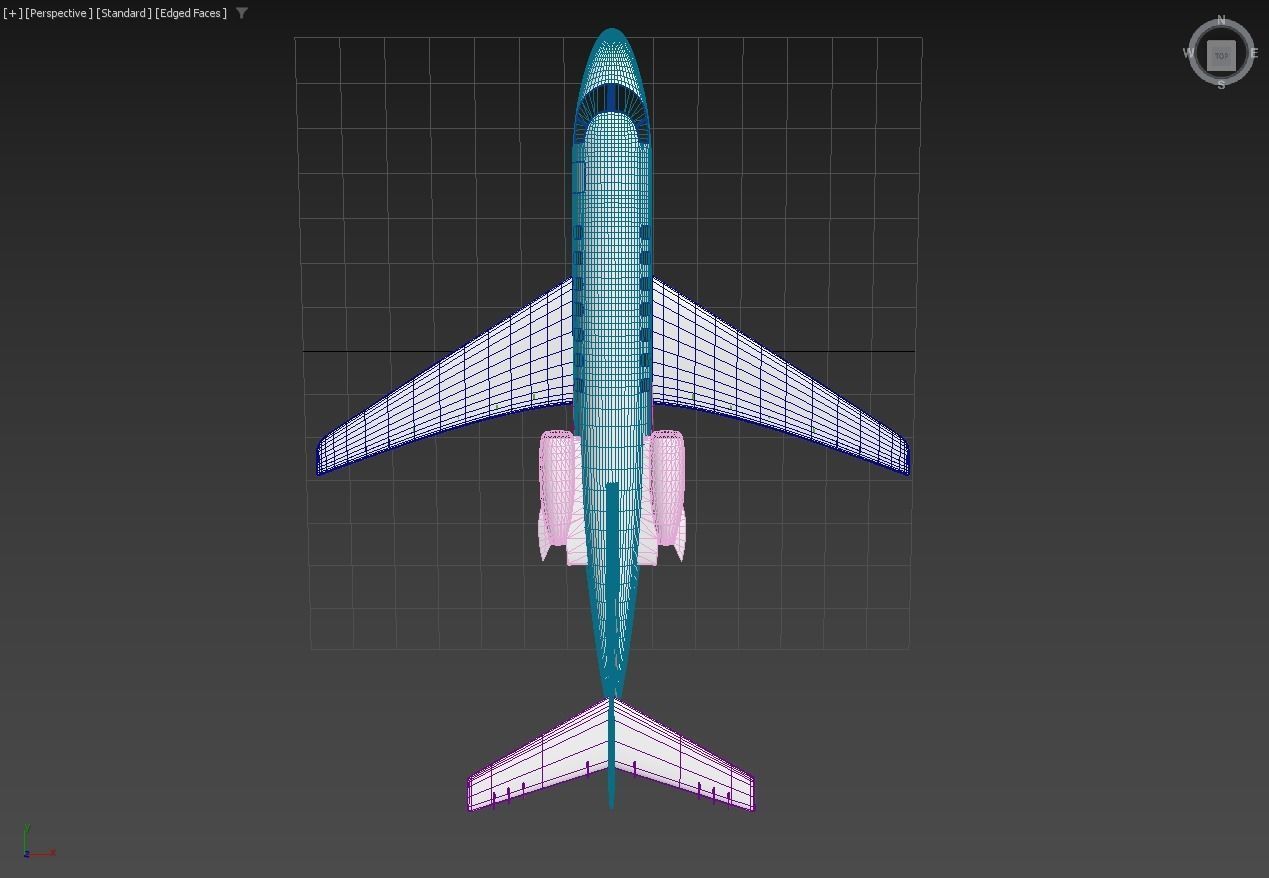 Hawker 4000 3D model_17