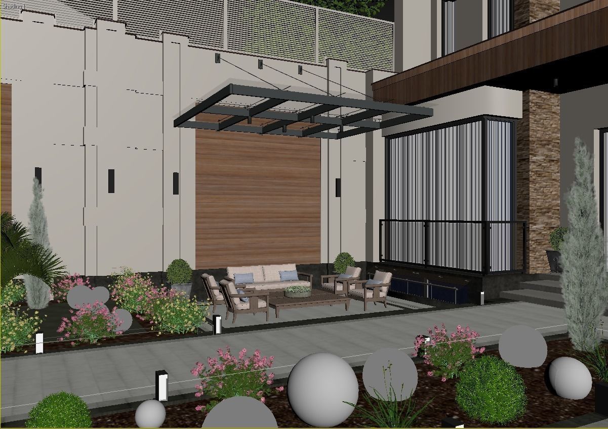 EXTERIOR DESIGN 3D SCENE 3D model_9