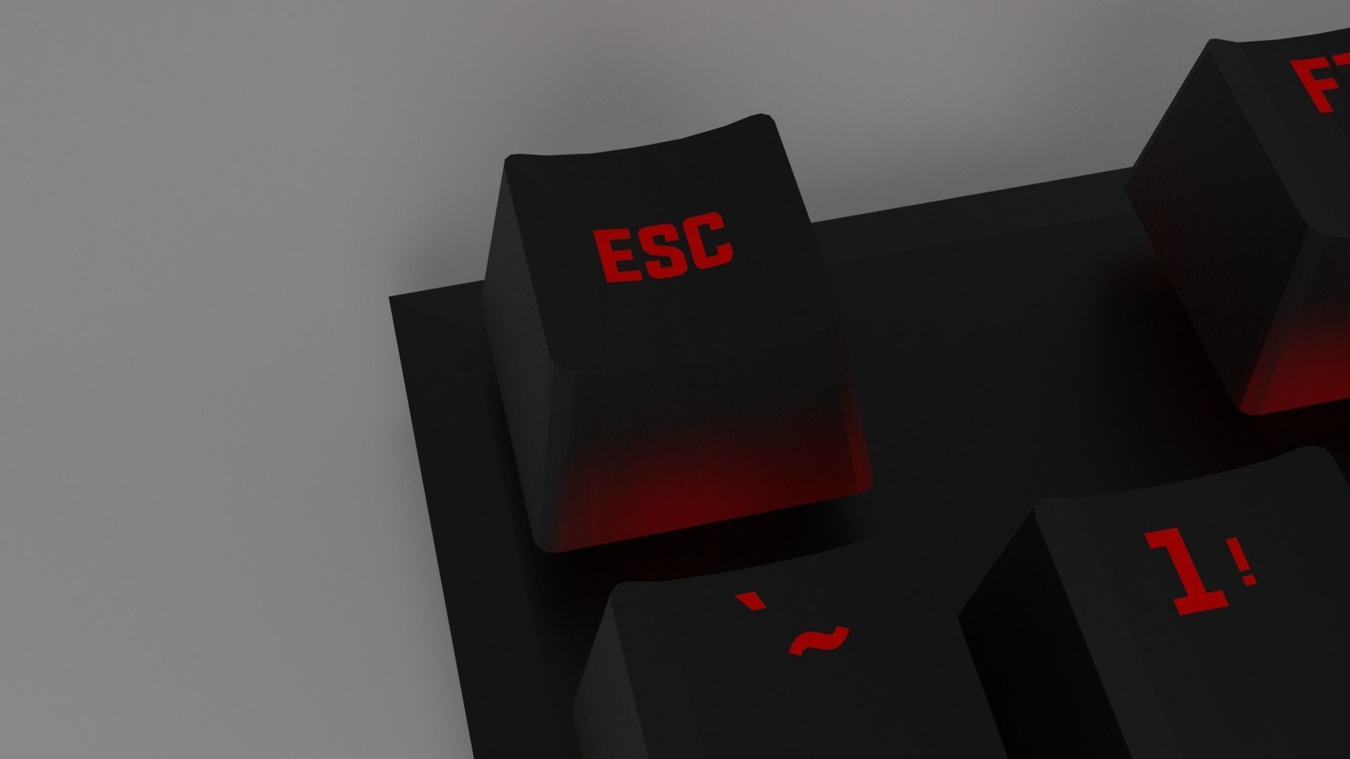 3D HyperX keyboard lowpoly model Low-poly 3D model_11