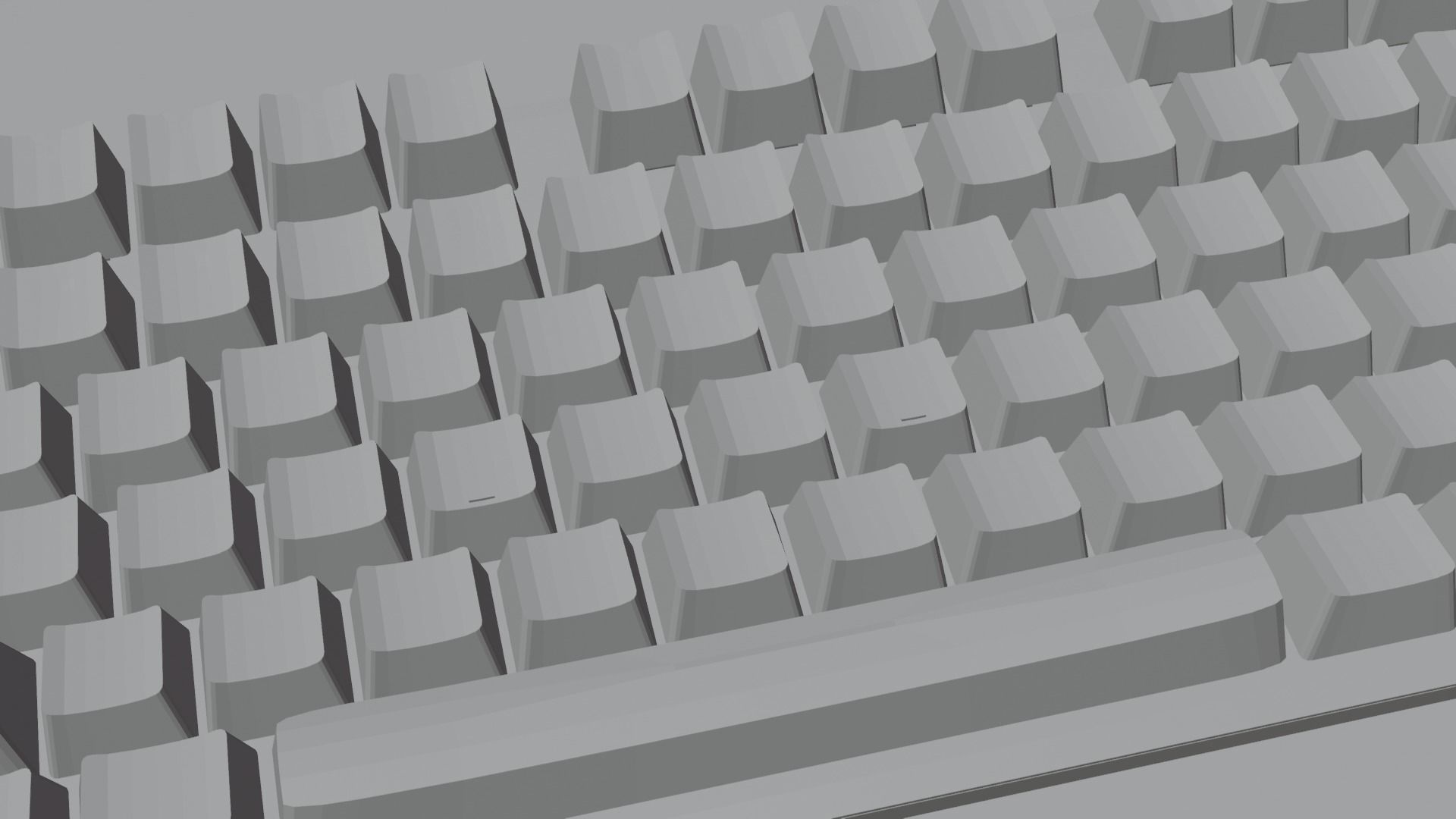 3D HyperX keyboard lowpoly model Low-poly 3D model_1