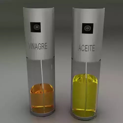 Oil and vinegar 3D model
