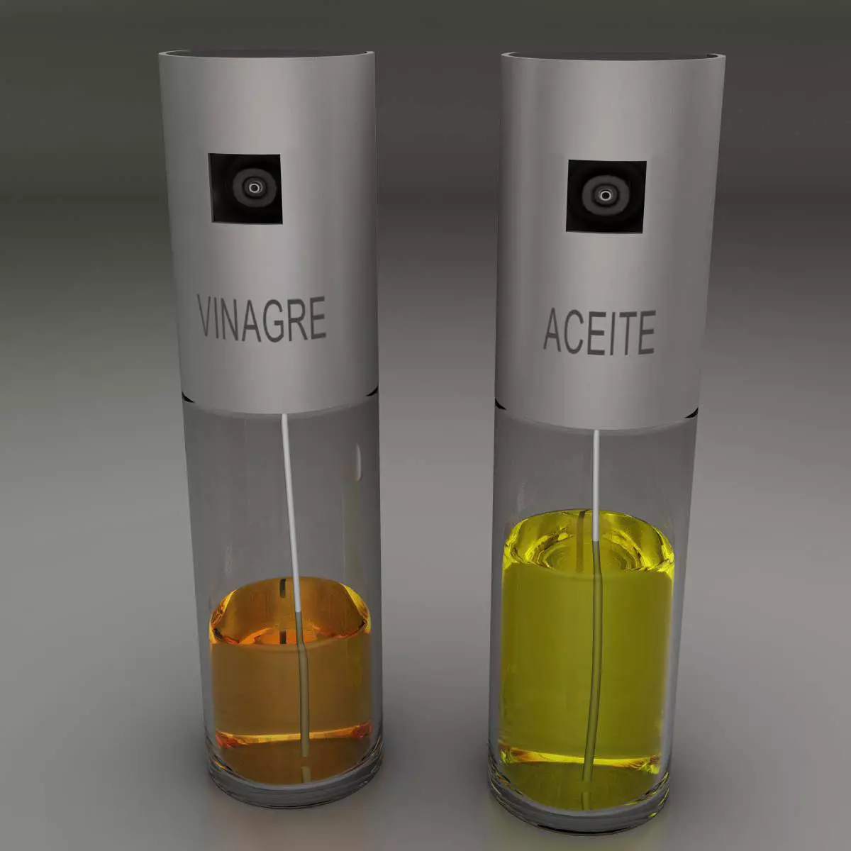 Oil and vinegar 3D model_0