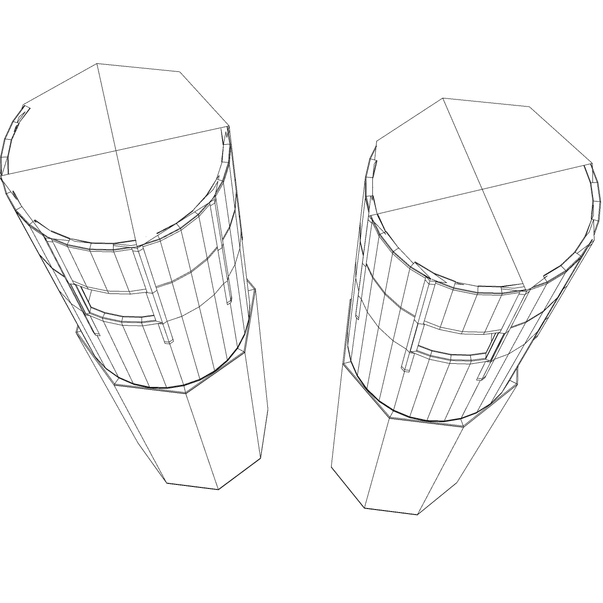 Oil and vinegar 3D model_9